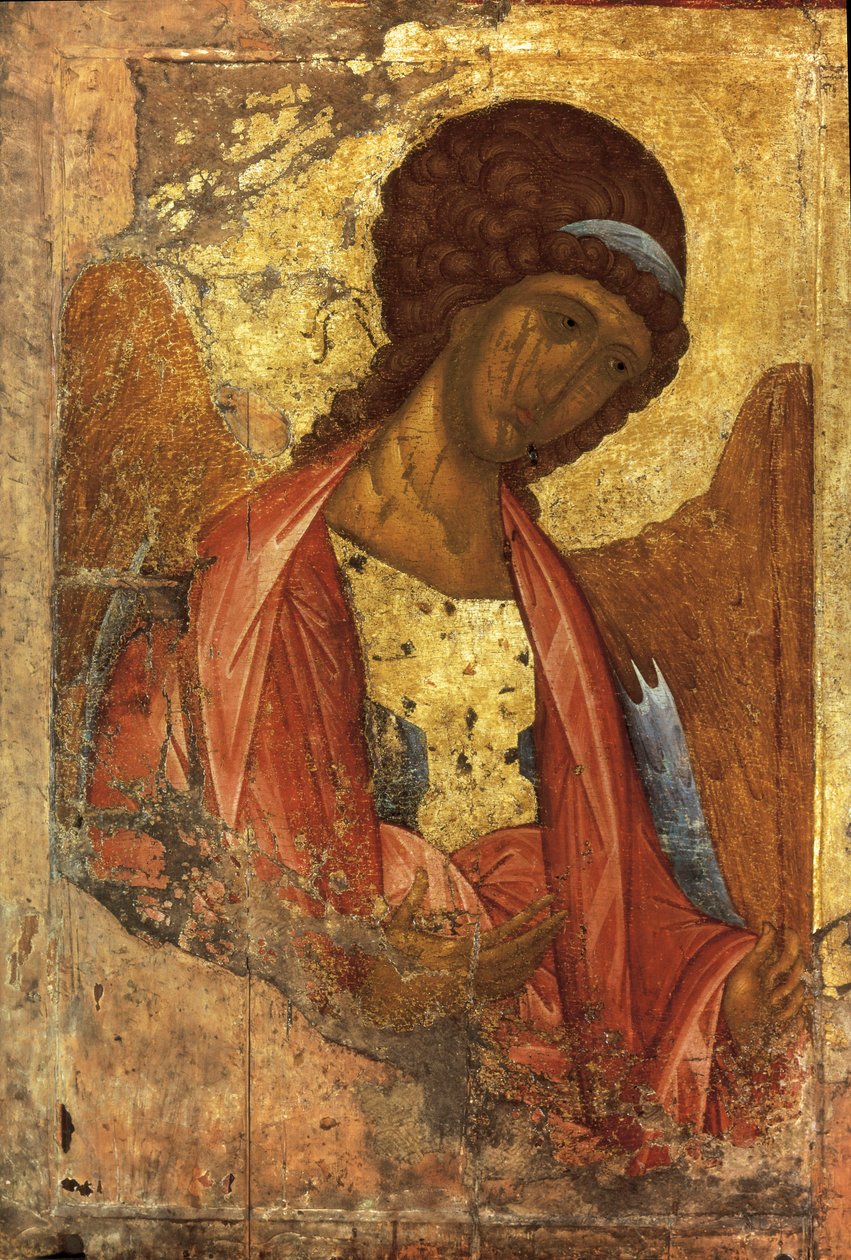 Ærkeenglen Michael (russisk ikon), af Andrei Rublev eller Andrej Rubljov (1360-1430), malet mellem 1410 og 1420 (maleri på træ) af Andrei Rublev