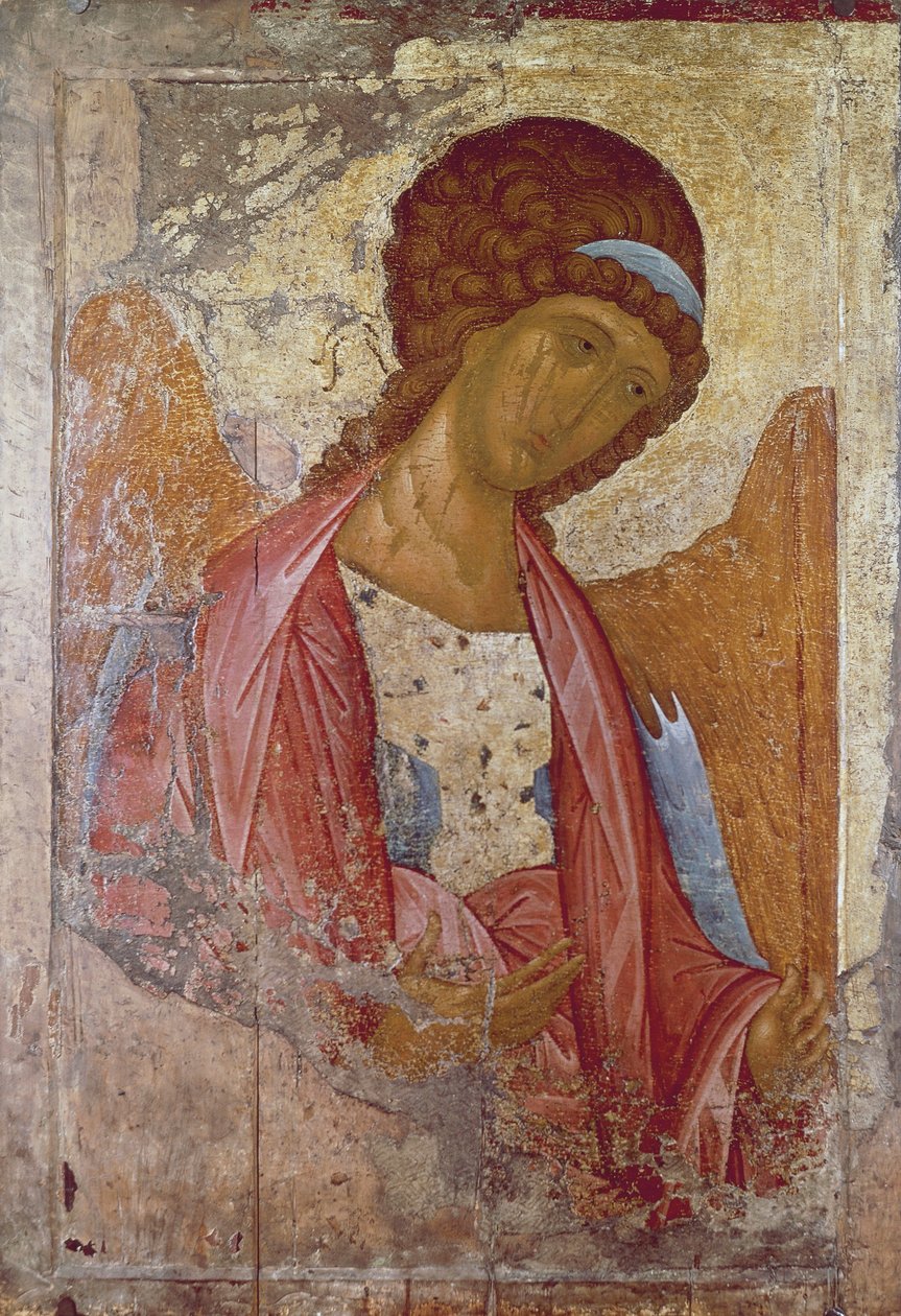 Ærkeenglen Michael, af Andrei Rublev eller Andrej Rubljov (1360-1430), malet mellem 1410 og 1420, Ikon. af Andrei Rublev