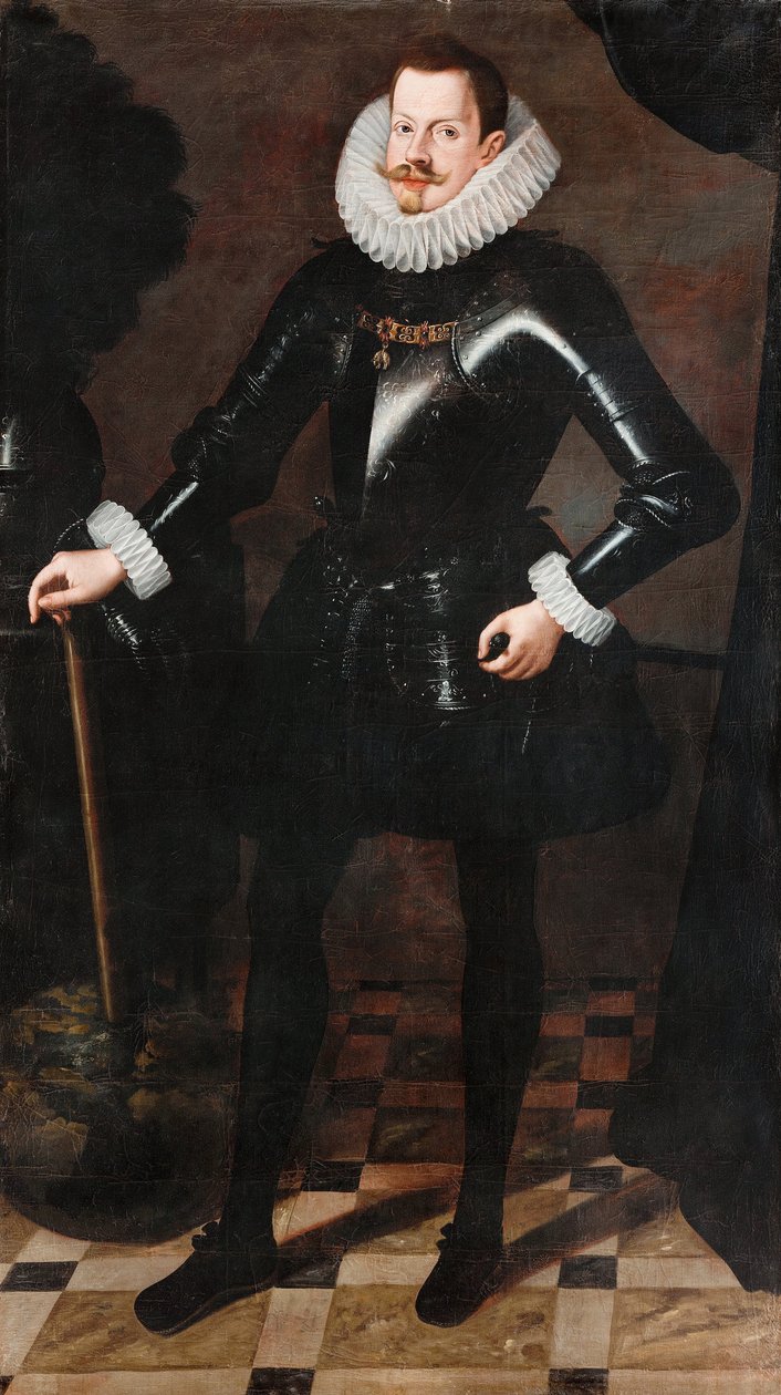 Portræt af Filip III af Spanien 1578-1621, konge af Spanien og Portugal, ca. 1617 af Andres Lopez Polanco