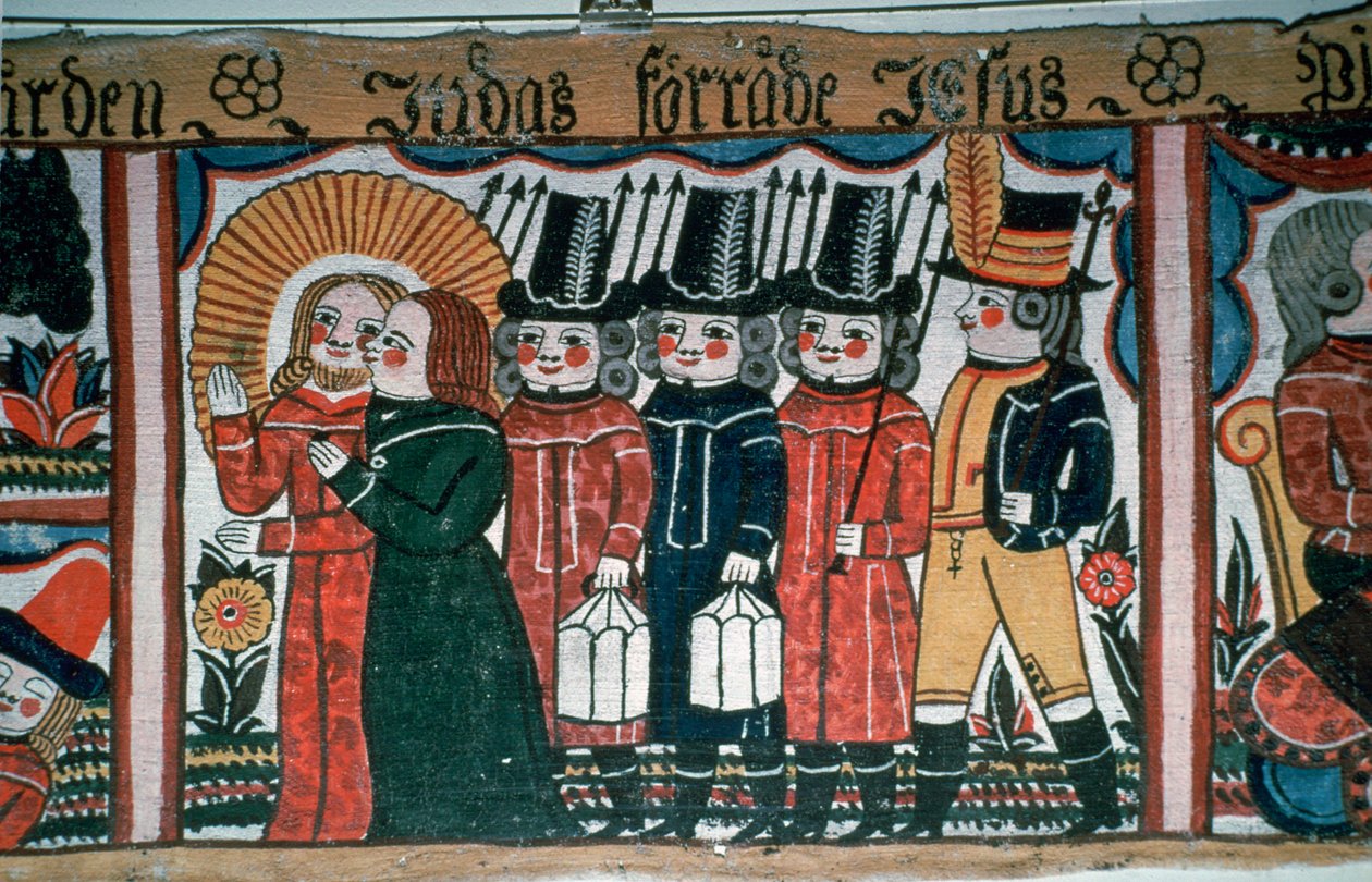 Afbildning af Kristi arrestation, 1800-tallet af Andres Palsson