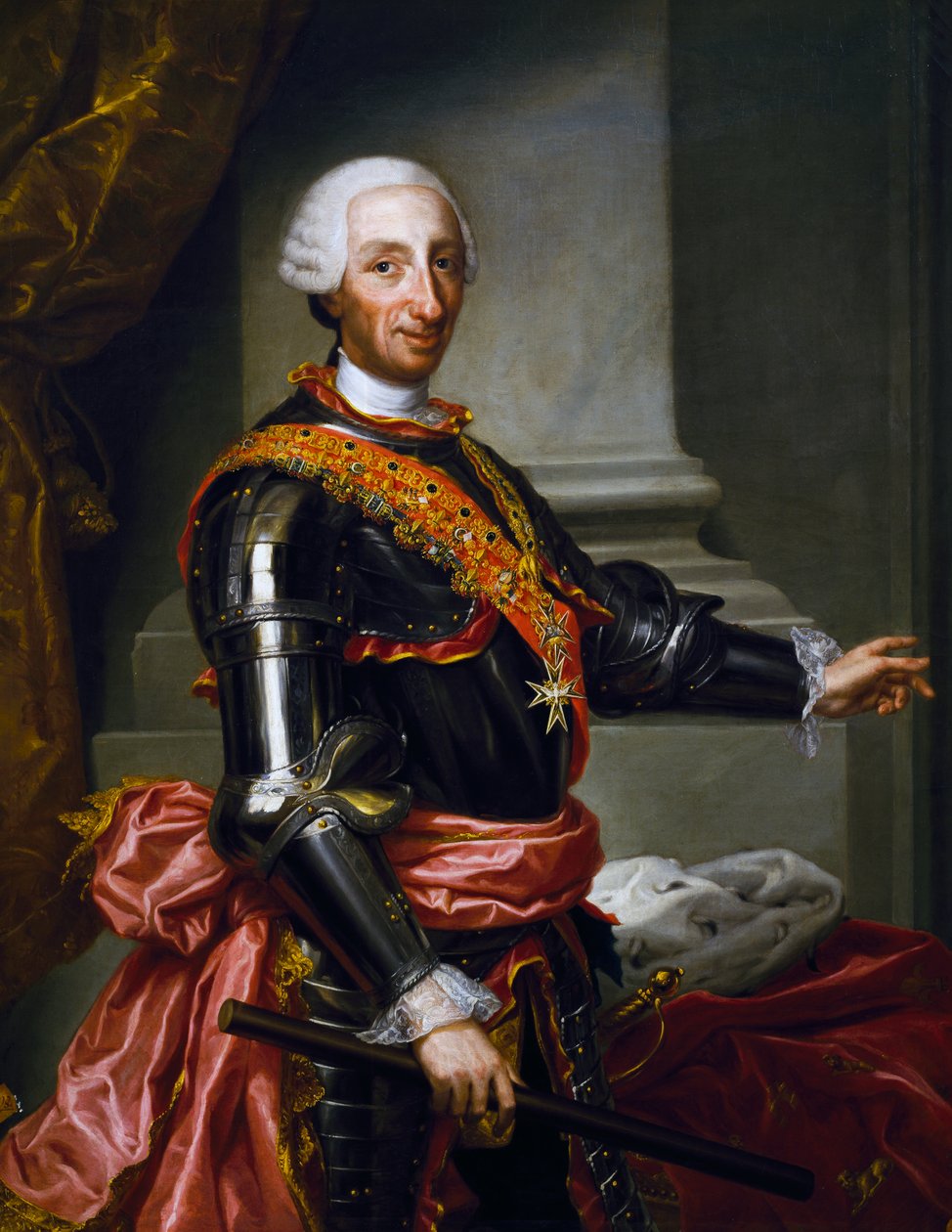 Portræt af Charles III af Bourbon (olie på lærred) af Andrés de la Calleja