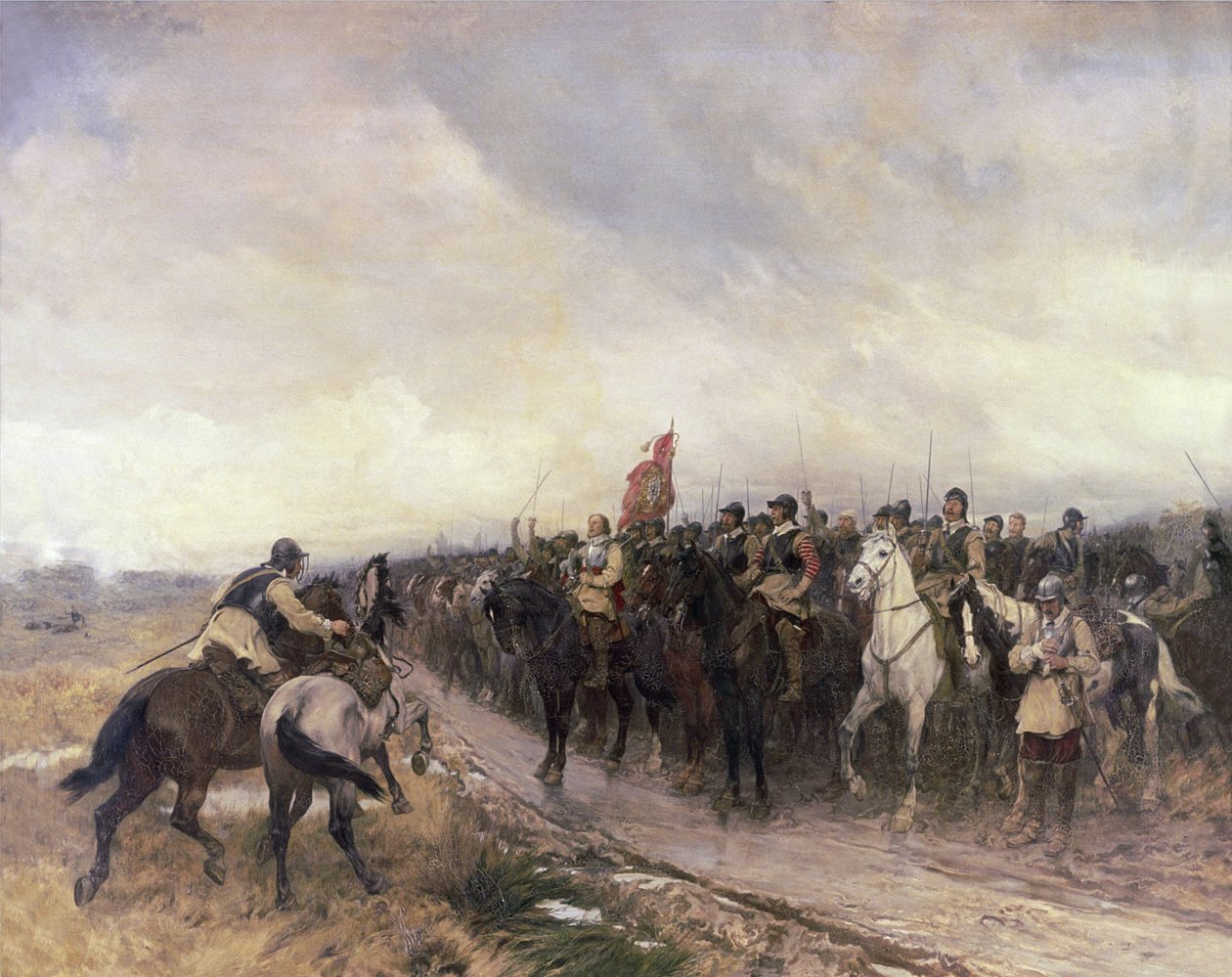 Cromwell i Dunbar, 1650 af Andrew Carrick Gow