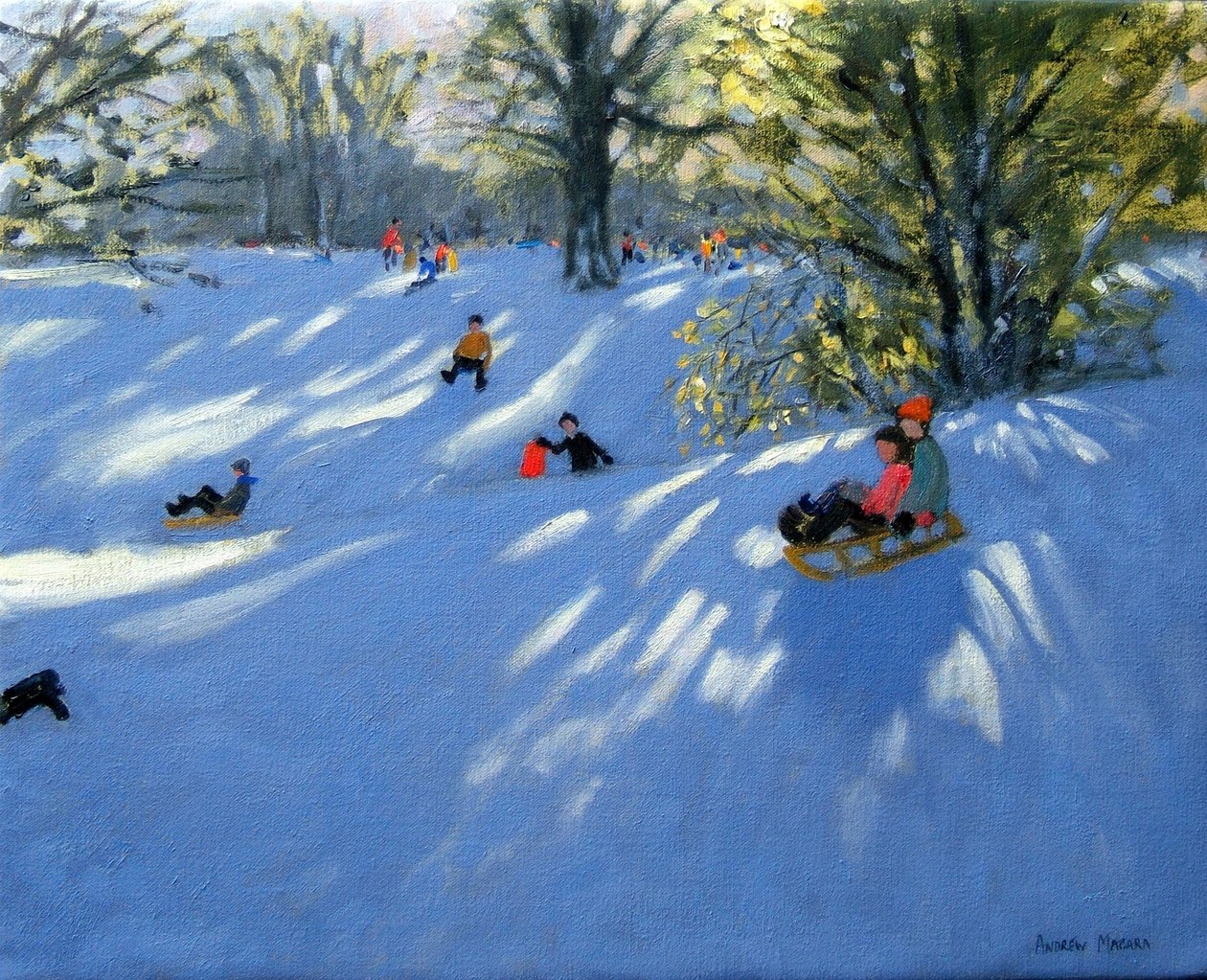 Tidlig sne, Darley Park, Derby af Andrew Macara