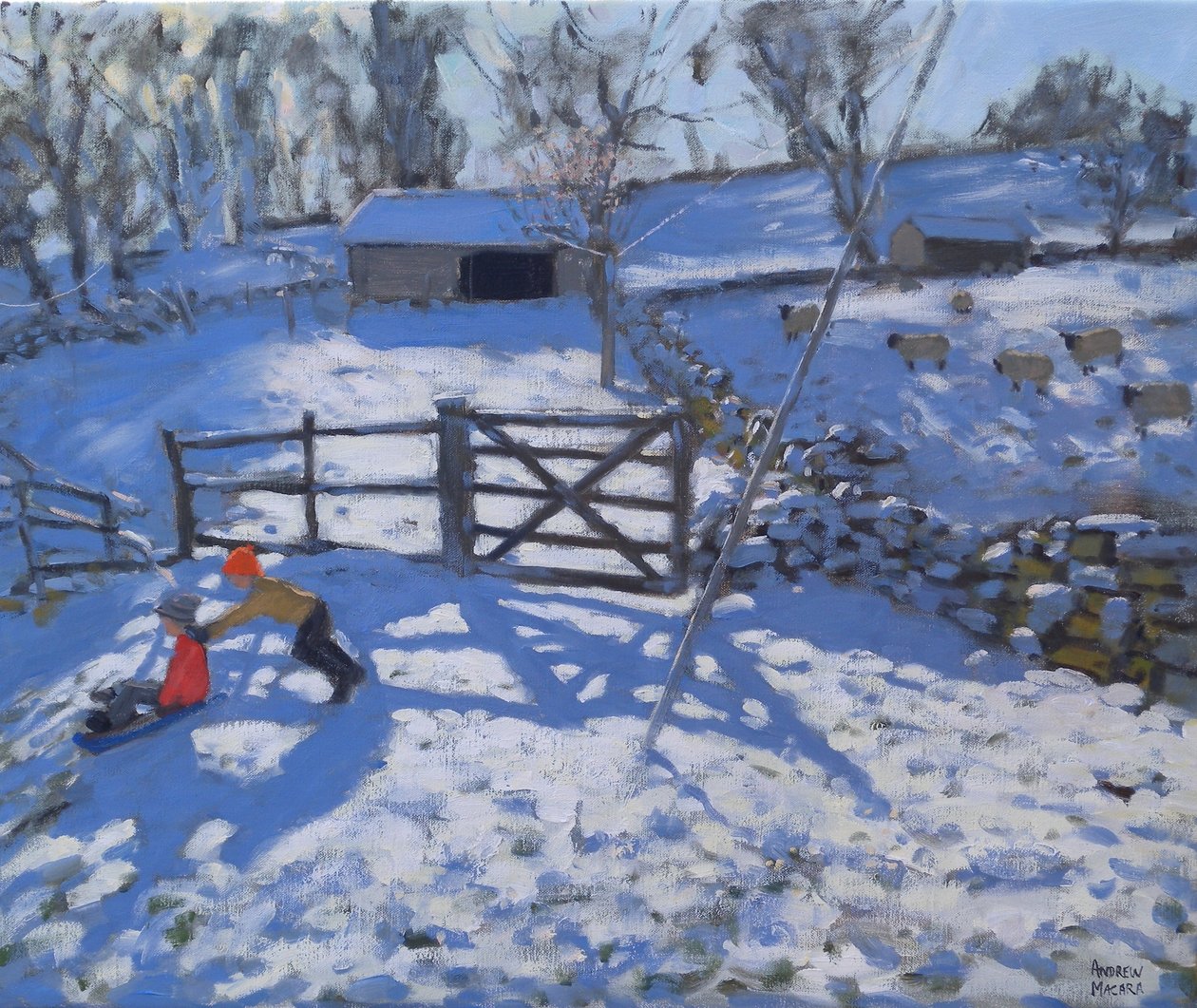Gård ved Elton, nær Rowsley, 2008 af Andrew Macara