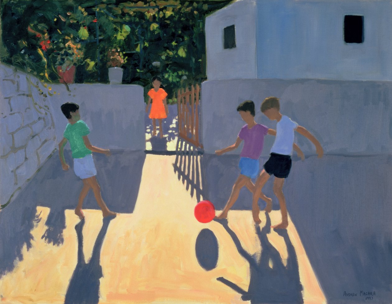 Fodboldspillere, Kos, 1993 af Andrew Macara