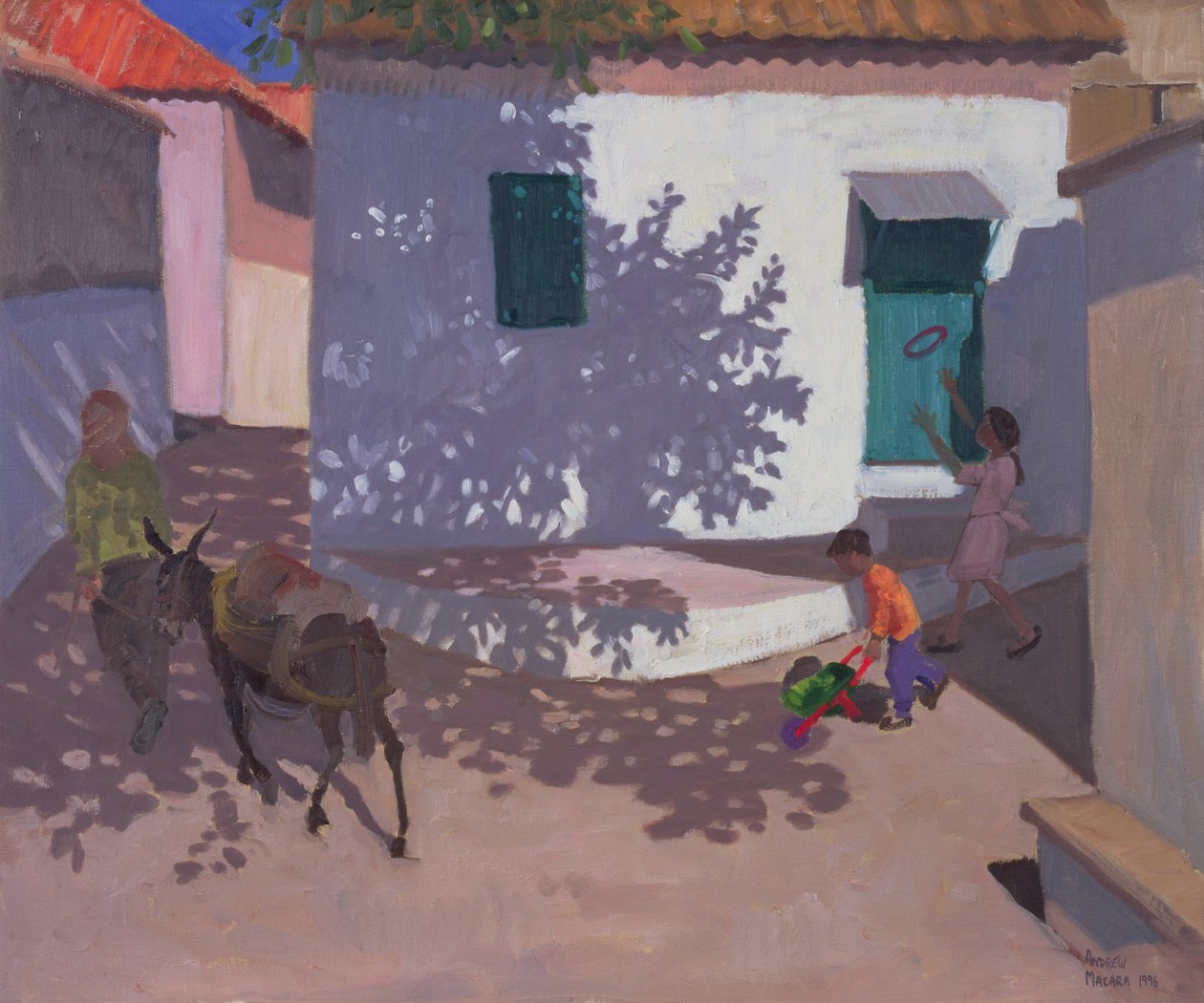 Green Door and Shadows, Lesbos, 1996 af Andrew Macara