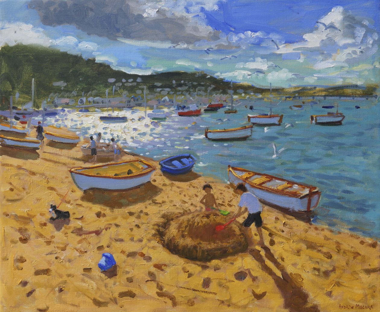 Stort sandslot, Teignmouth, 2013, af Andrew Macara