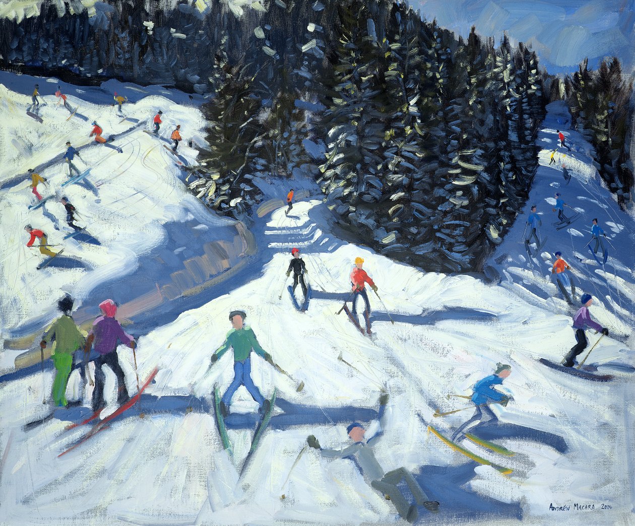 Midt om morgenen på pisten, 2004 af Andrew Macara