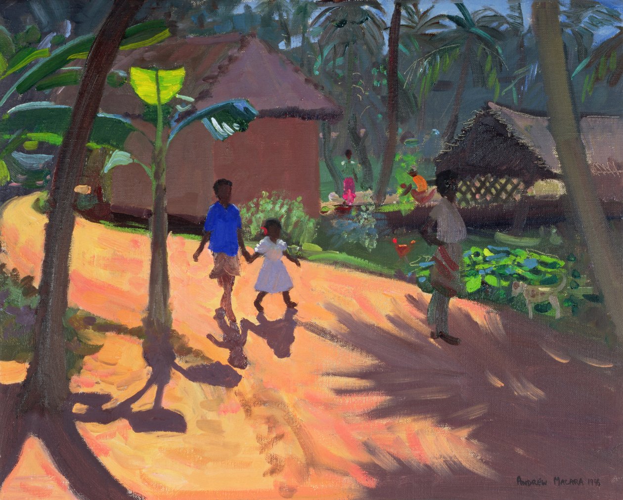 Vejen til Kovalam Beach, Kerala, 1996 af Andrew Macara