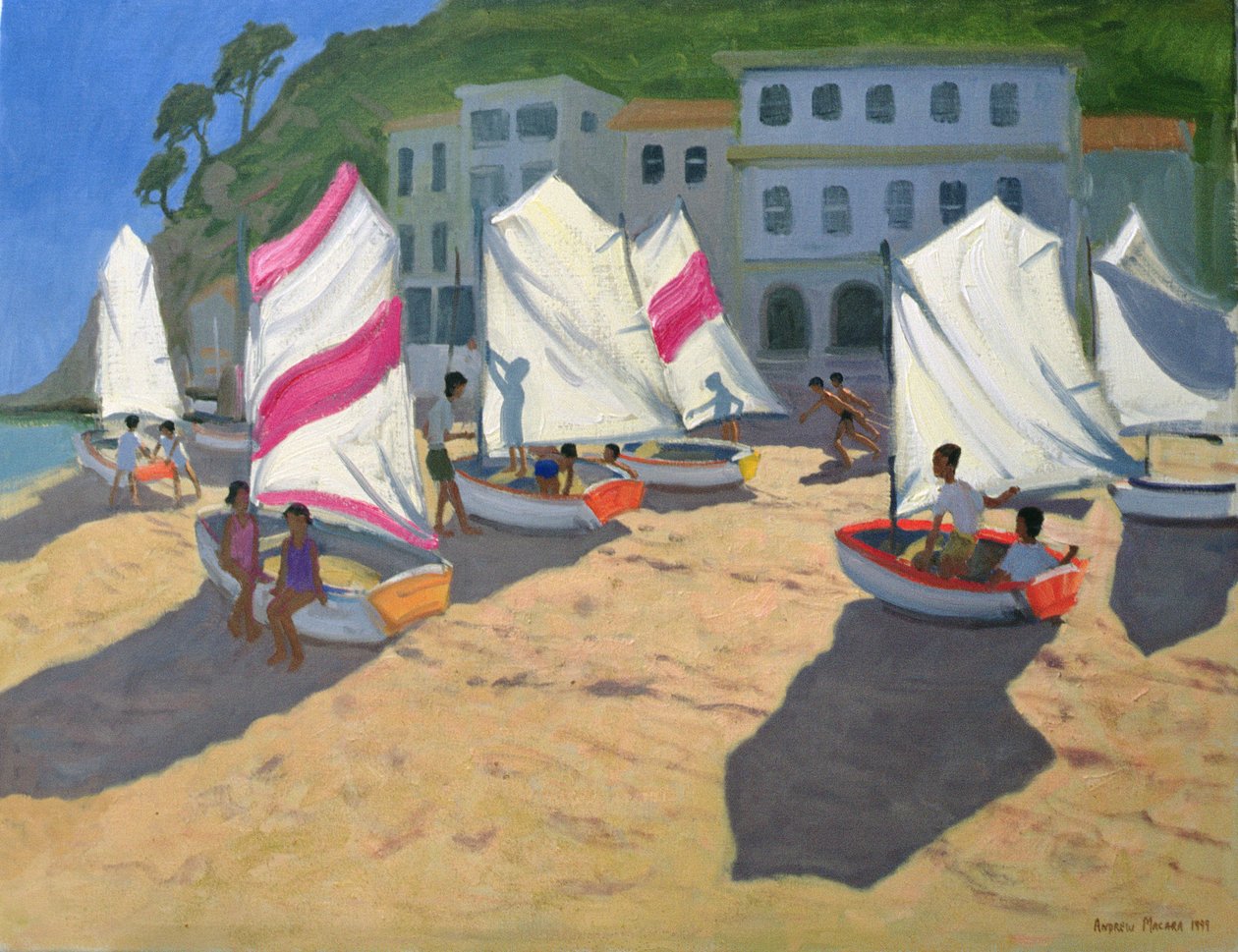 Sejlbåde, Costa Brava, 1999 af Andrew Macara