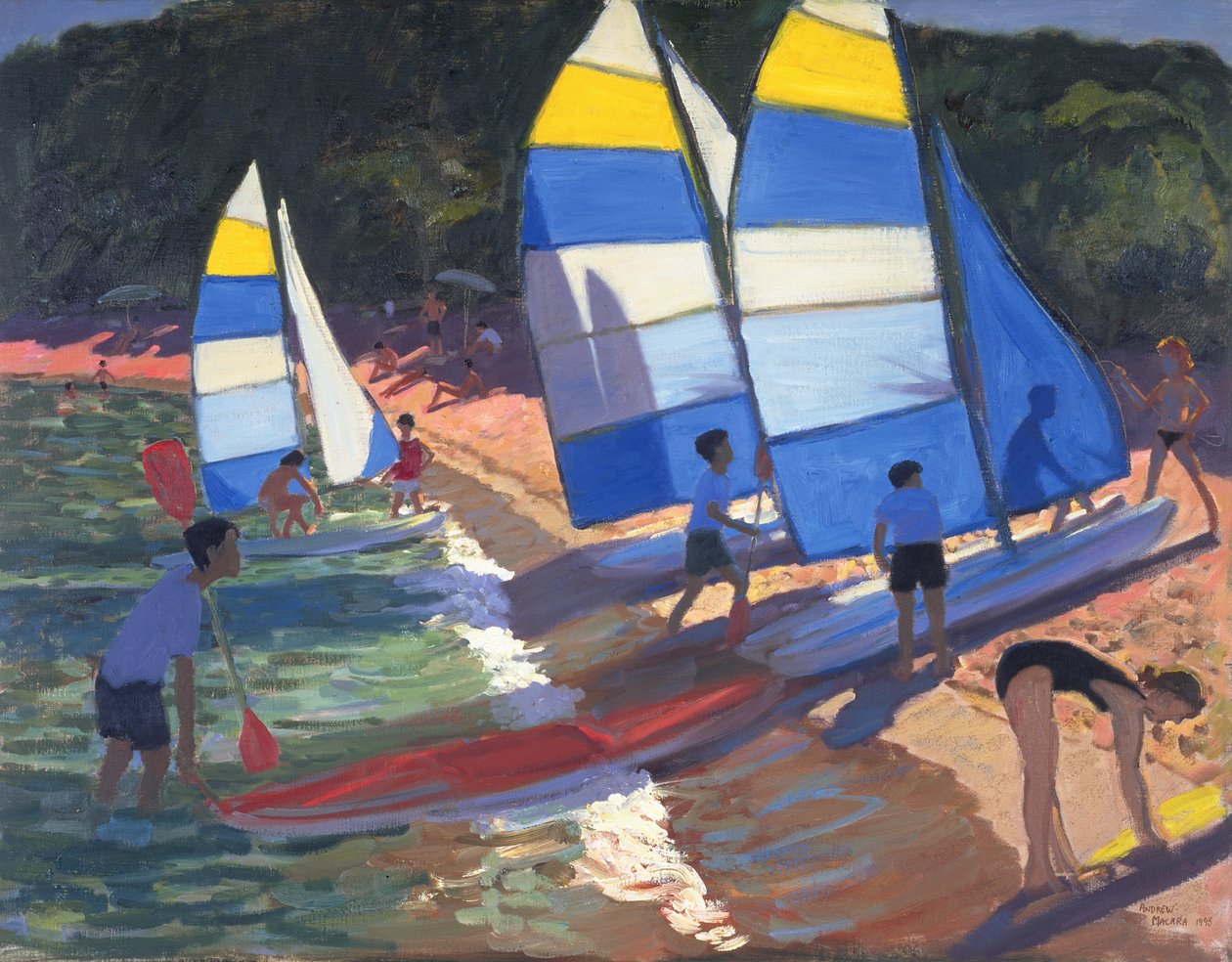 Sejlbåde, Sydfrankrig, 1995 af Andrew Macara