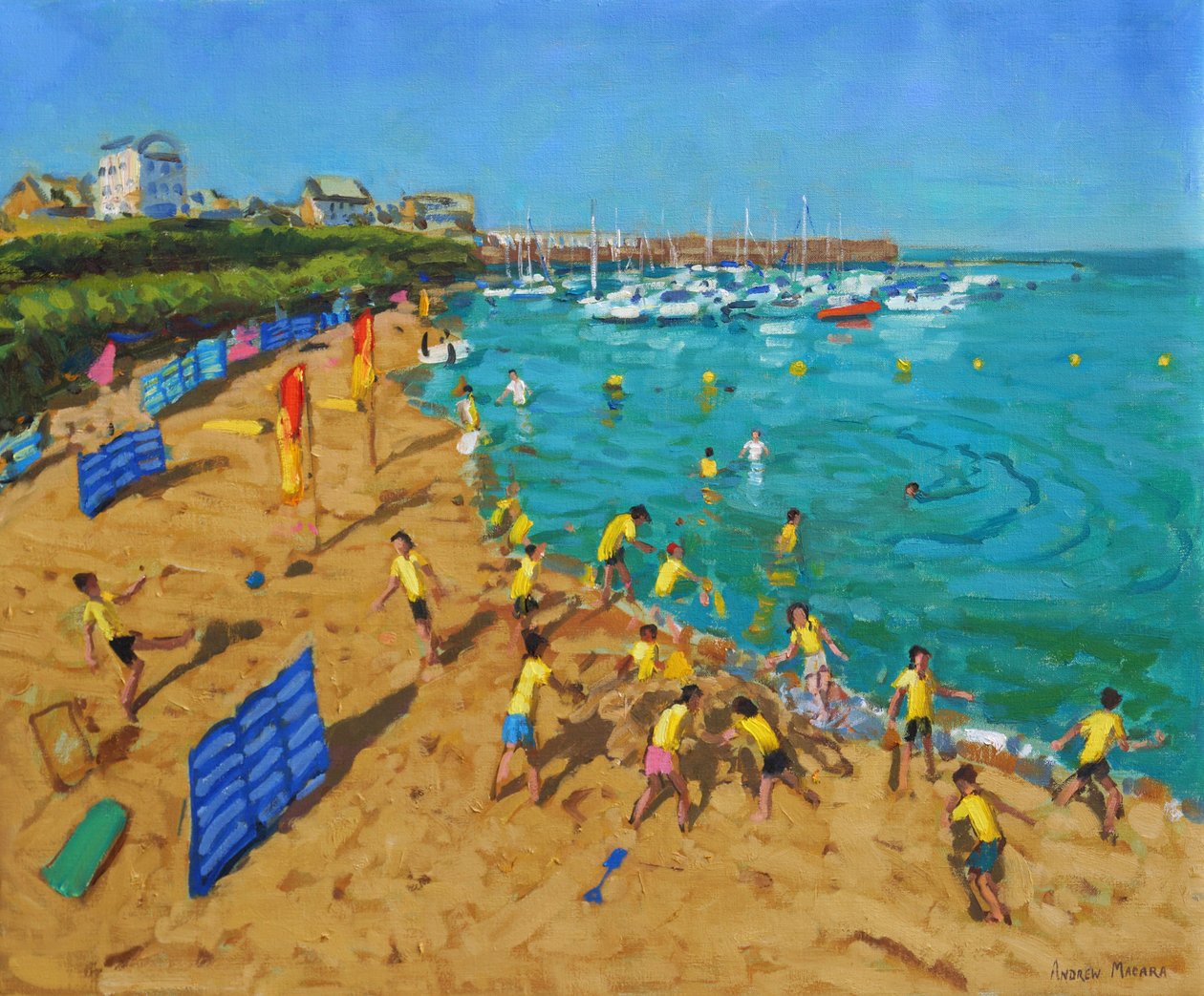 Skoleudflugt, New Quay, Wales, 2013, af Andrew Macara