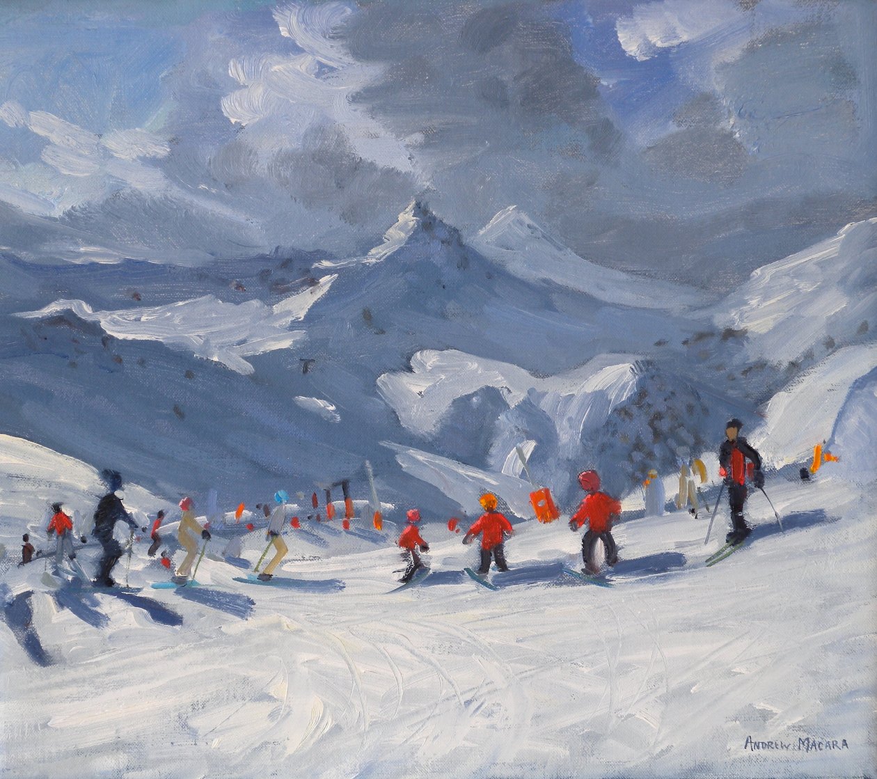 Skiskole, Tignes, 2009 af Andrew Macara