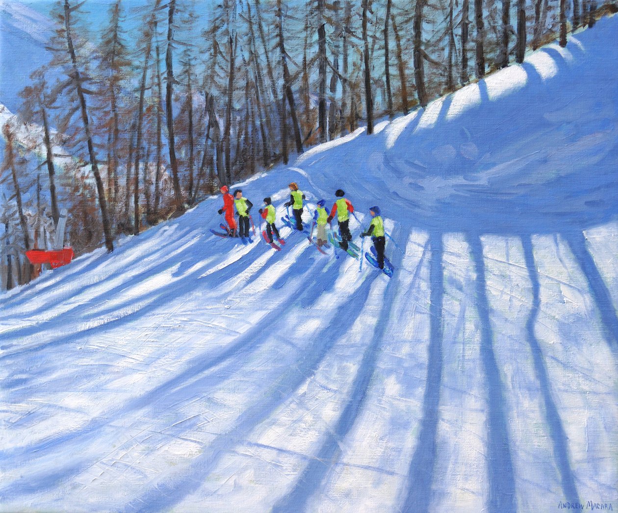 Skitime, Tignes, Frankrig, af Andrew Macara