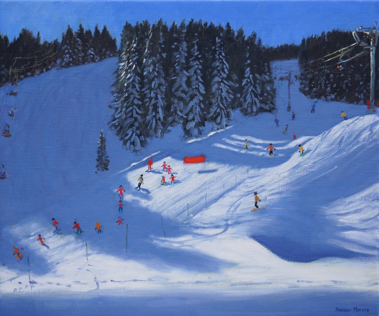 Skiskole, Morzine, 2014 af Andrew Macara