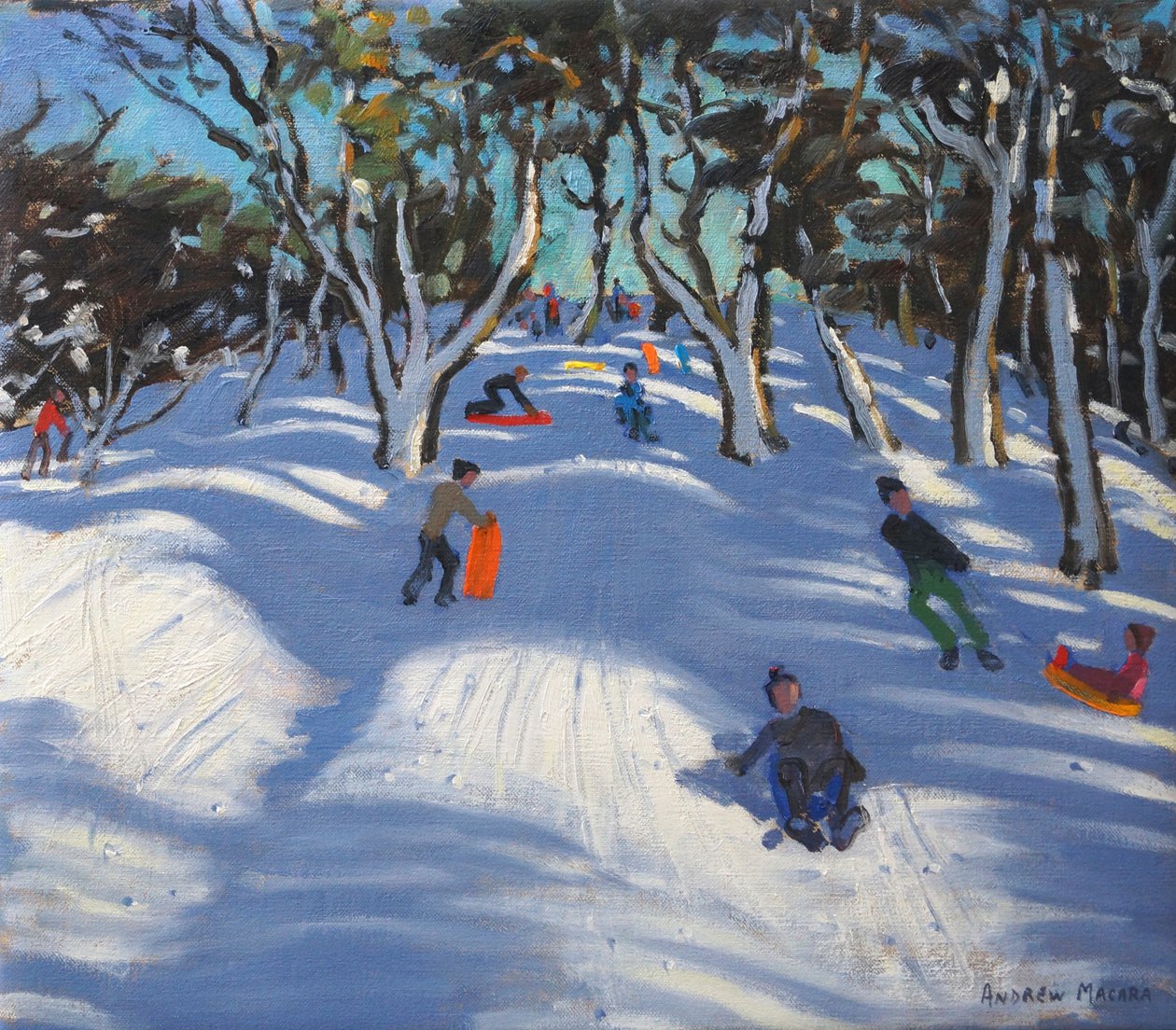 Slædekørsel ved Ladmanlow, 2012 af Andrew Macara
