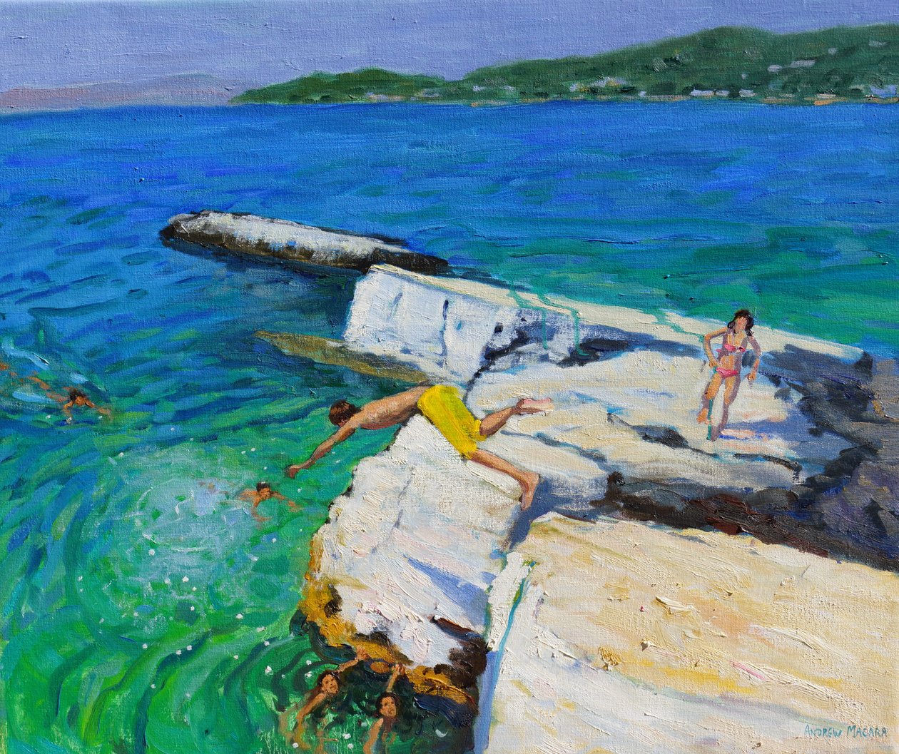 Dykkeren,Plates Rock,Skiathos,Grækenland,2015, af Andrew Macara