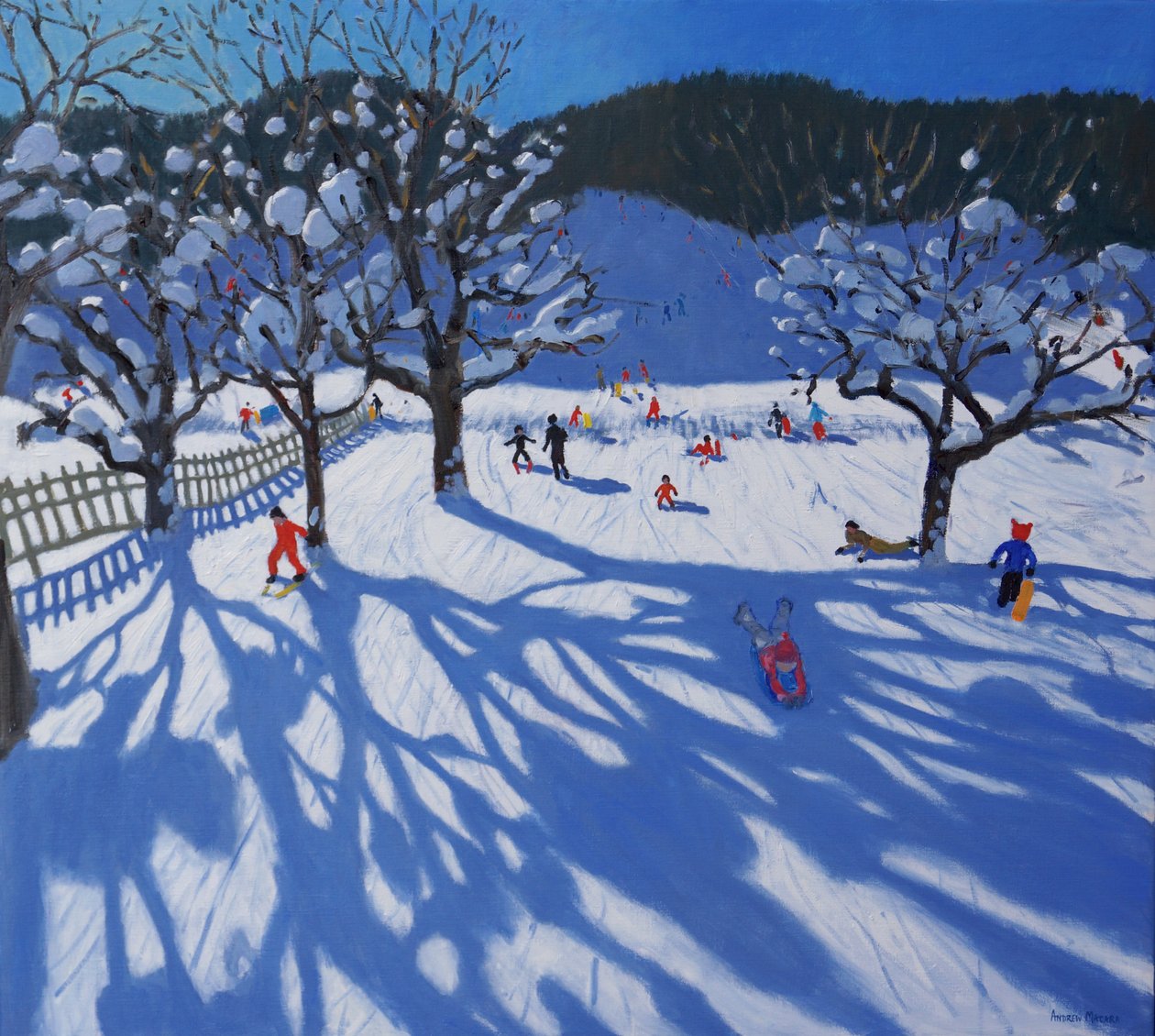 Frugthaven om vinteren, Morzine, af Andrew Macara