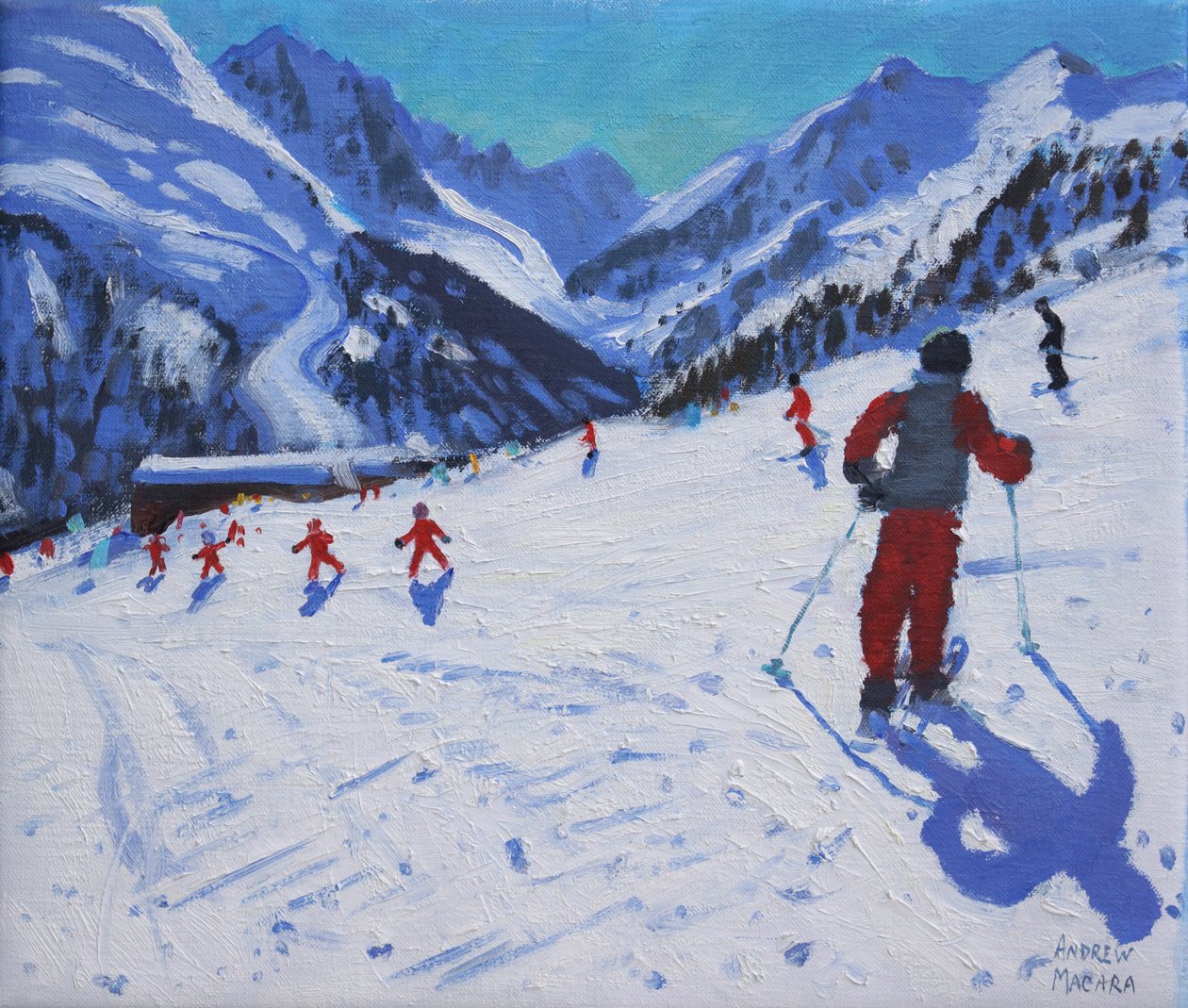 Skiinstruktøren Mottaret, af Andrew Macara