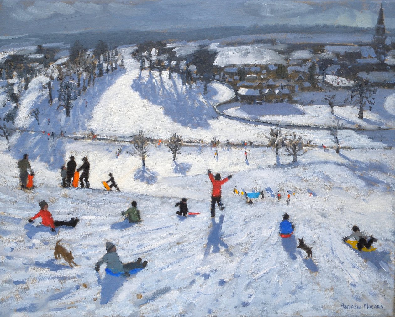 Winter Fun, Chatsworth, 2010 af Andrew Macara