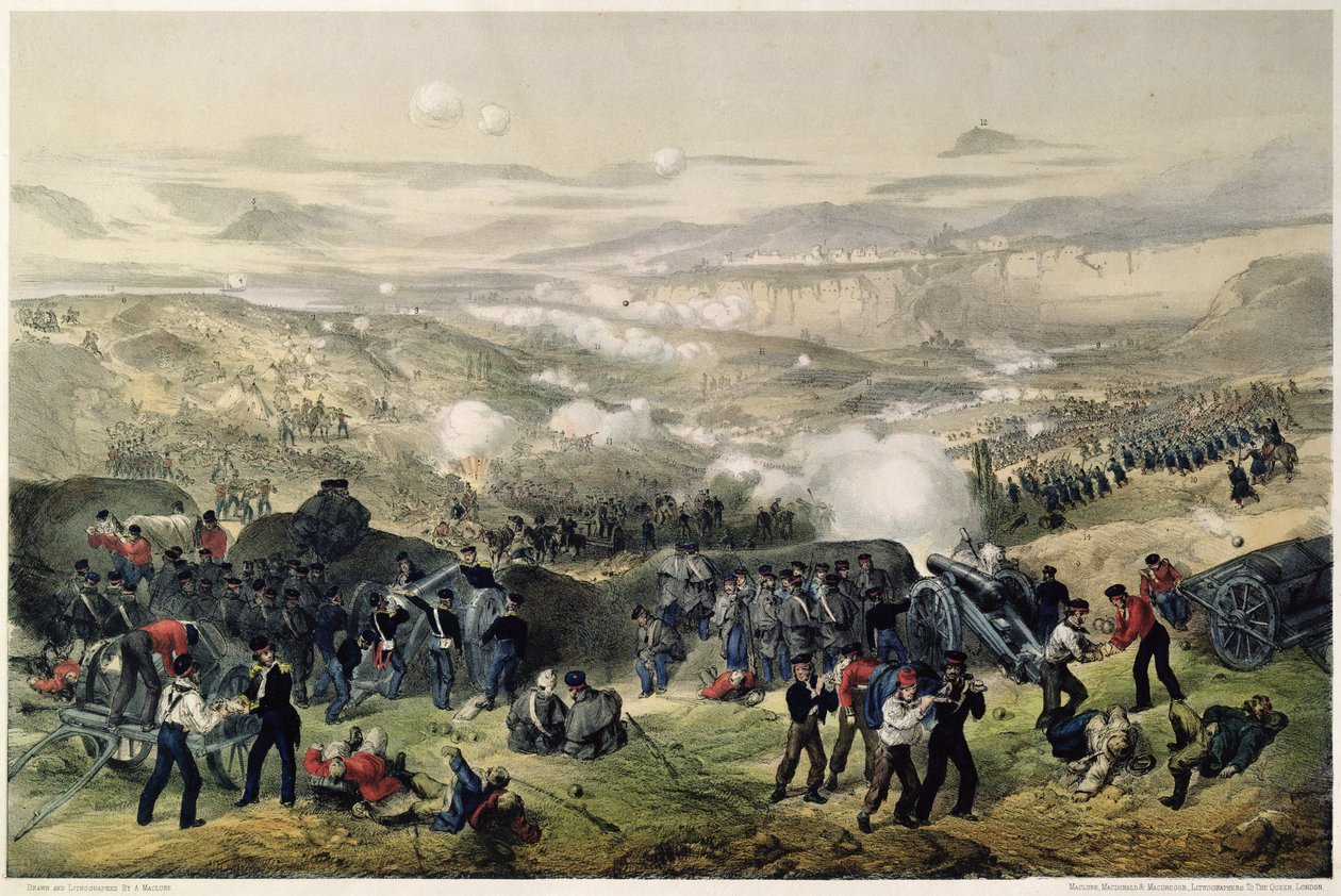 Slaget ved Inkerman, 5. november 1854, 1855 af Andrew Maclure