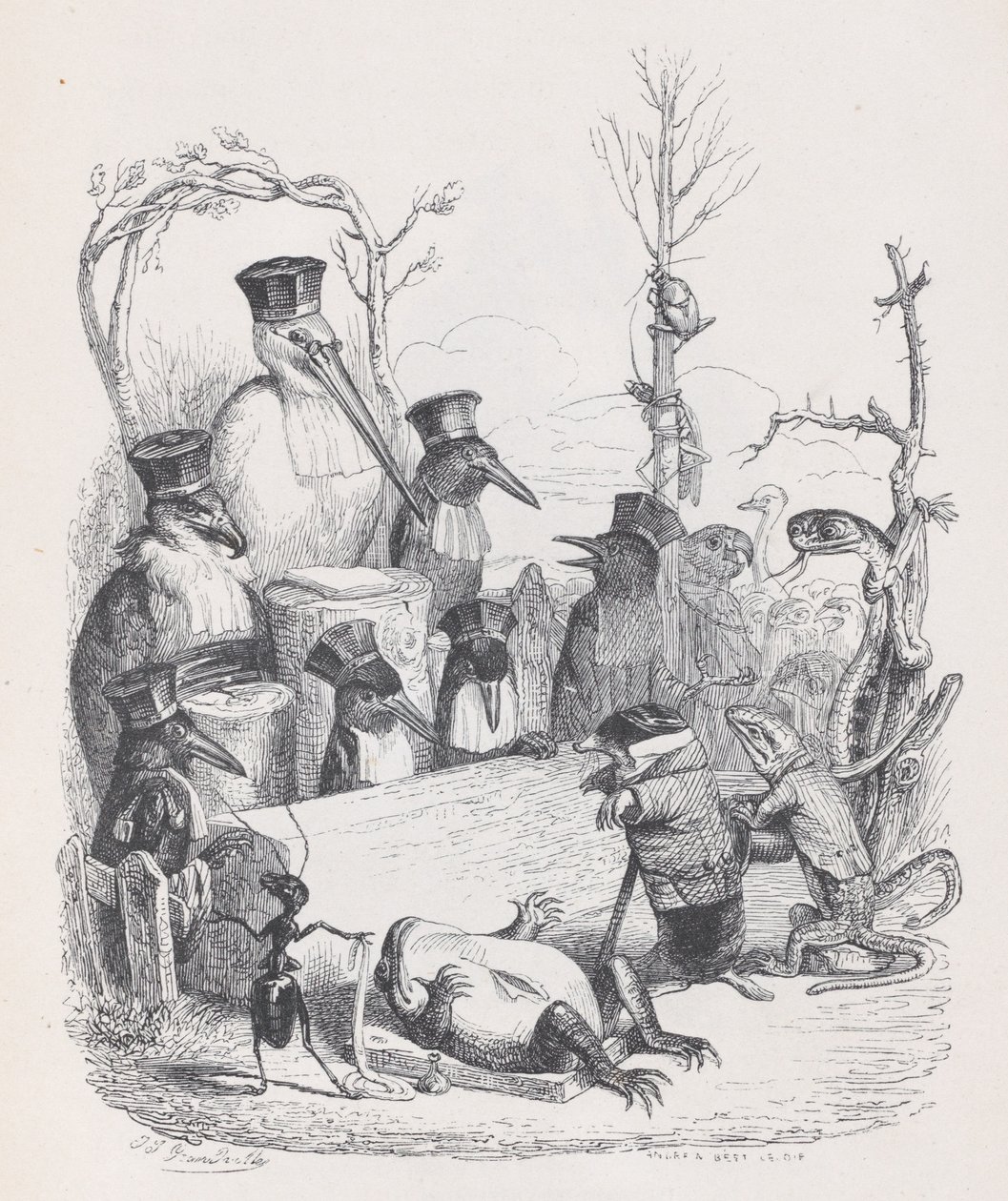 Jo længere vi kommer, jo mindre trænger vi ind i det forfærdelige mysterium, som den uheldige..., ca. 1837-47. af Andrew Best Leloir