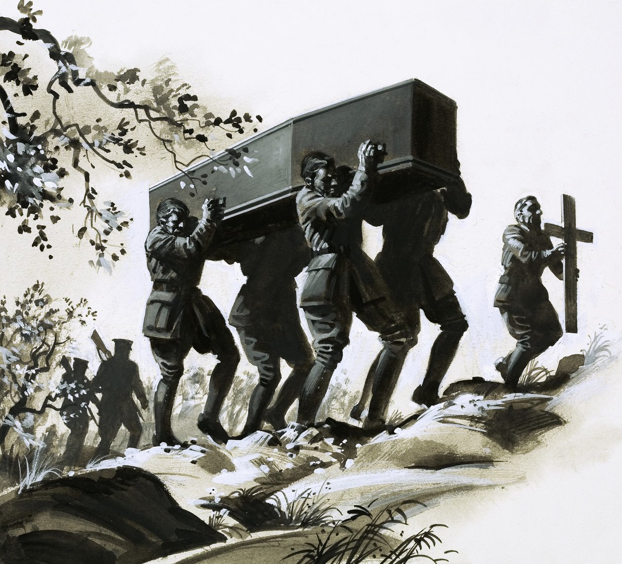 Rupert Brooke, berømt digter fra Første Verdenskrig, døde i 1915 af Andrew Howat
