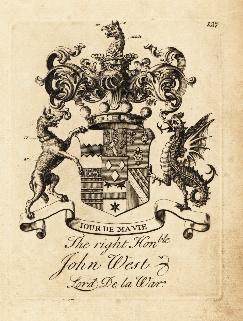 Højre ærede John Wests våbenskjold af Andrew Johnston