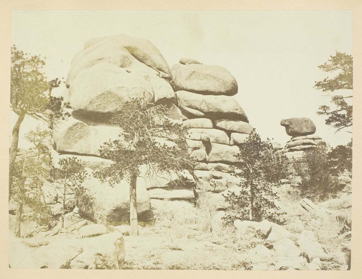 Granite Rock, Buford Station, Laramie-bjergene af Andrew Joseph Russell