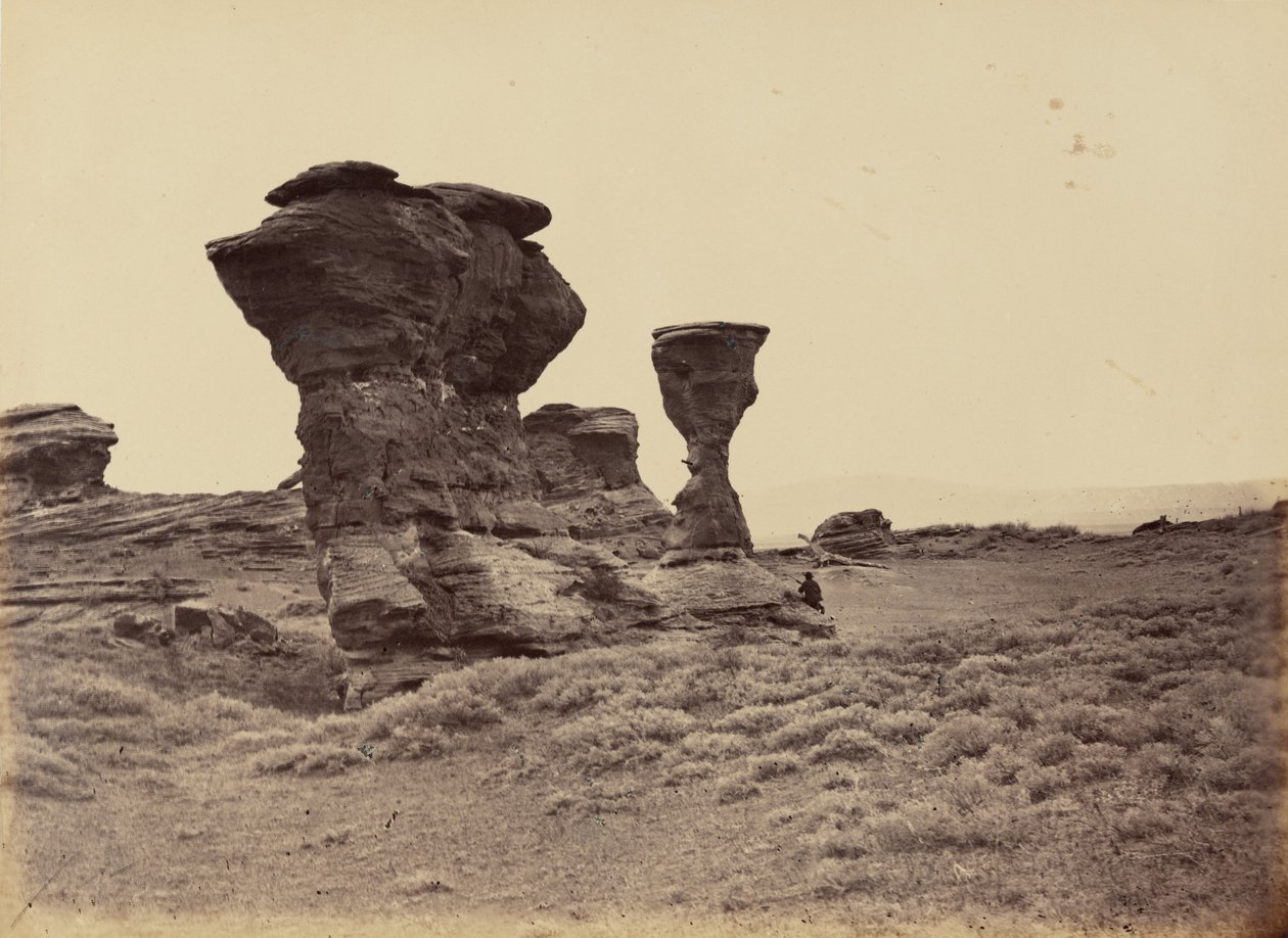 Billede 12. Dial Rock, Red Buttes,1869 (foto) af Andrew Joseph Russell