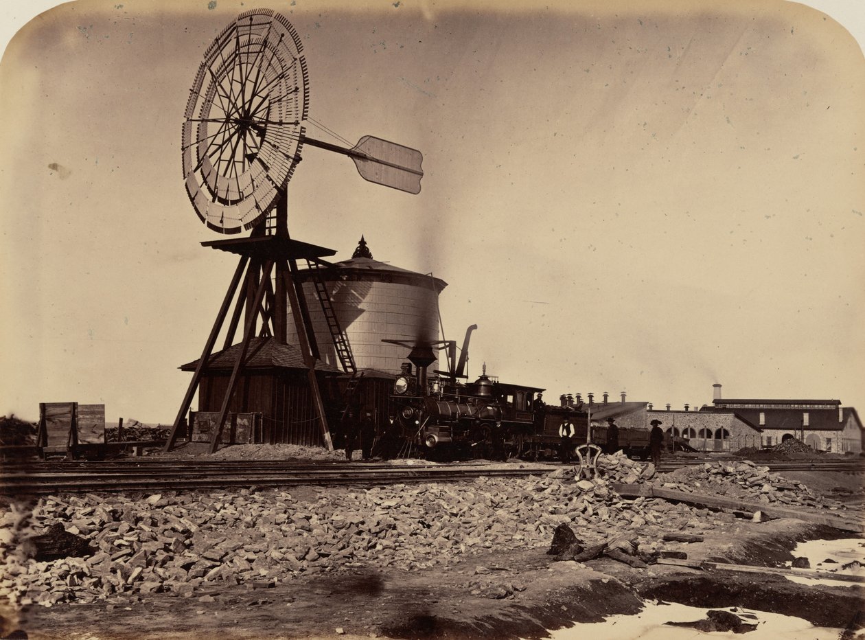 Billede 16. Vindmøllen i Laramie,1869 (foto) af Andrew Joseph Russell