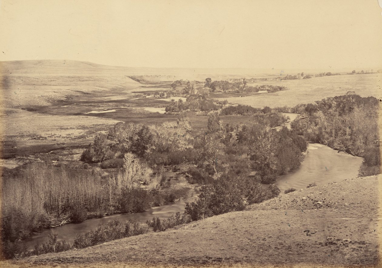 Billede 18. Dalen ved Little Laramie River,1869 (foto) af Andrew Joseph Russell