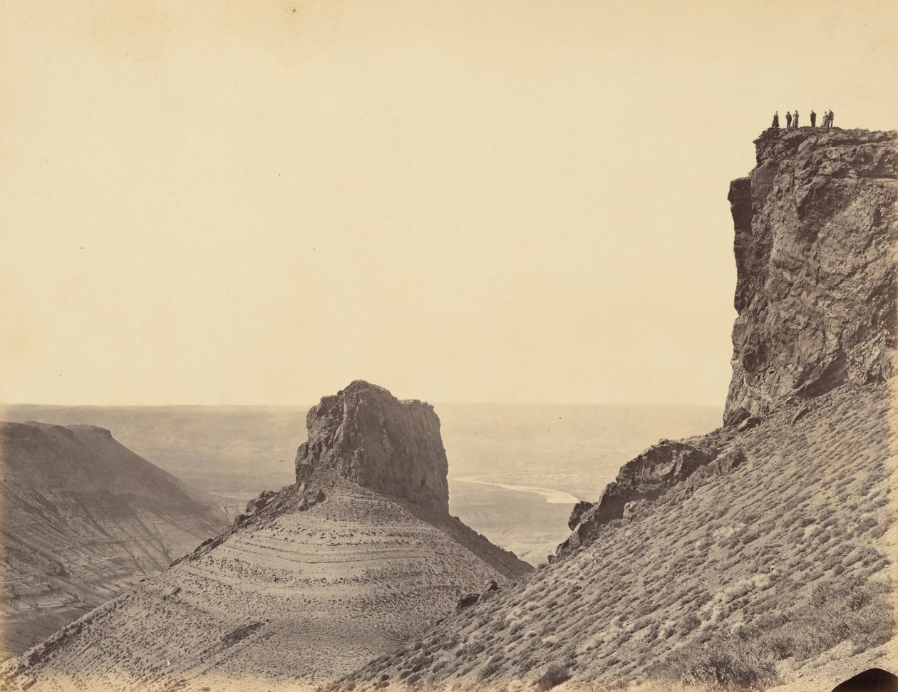 Billede 23. På bjergene ved Green River,1869 (foto) af Andrew Joseph Russell