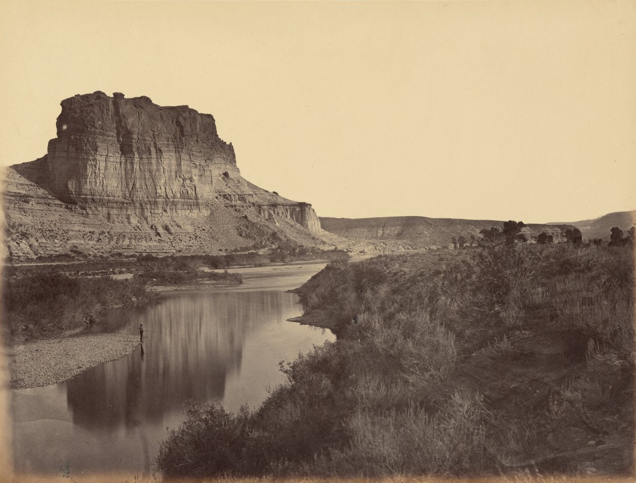 Billede 24. Castle Rock, Green River Valley,1869 (foto) af Andrew Joseph Russell