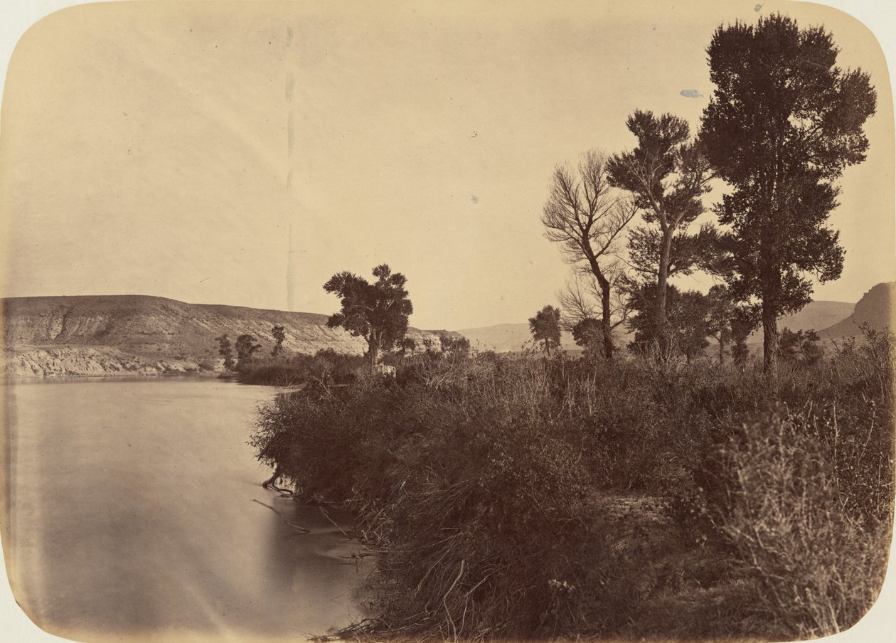 Billede 25. Green River Valley, kigger ned ad floden,1869 (foto) af Andrew Joseph Russell