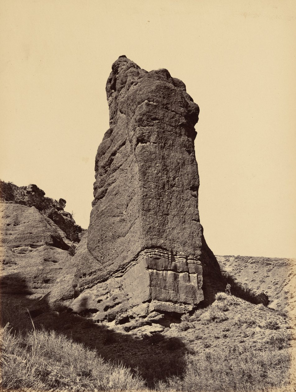Billede 31. Monument Rock, udmundingen af Echo Canon,1869 (foto) af Andrew Joseph Russell