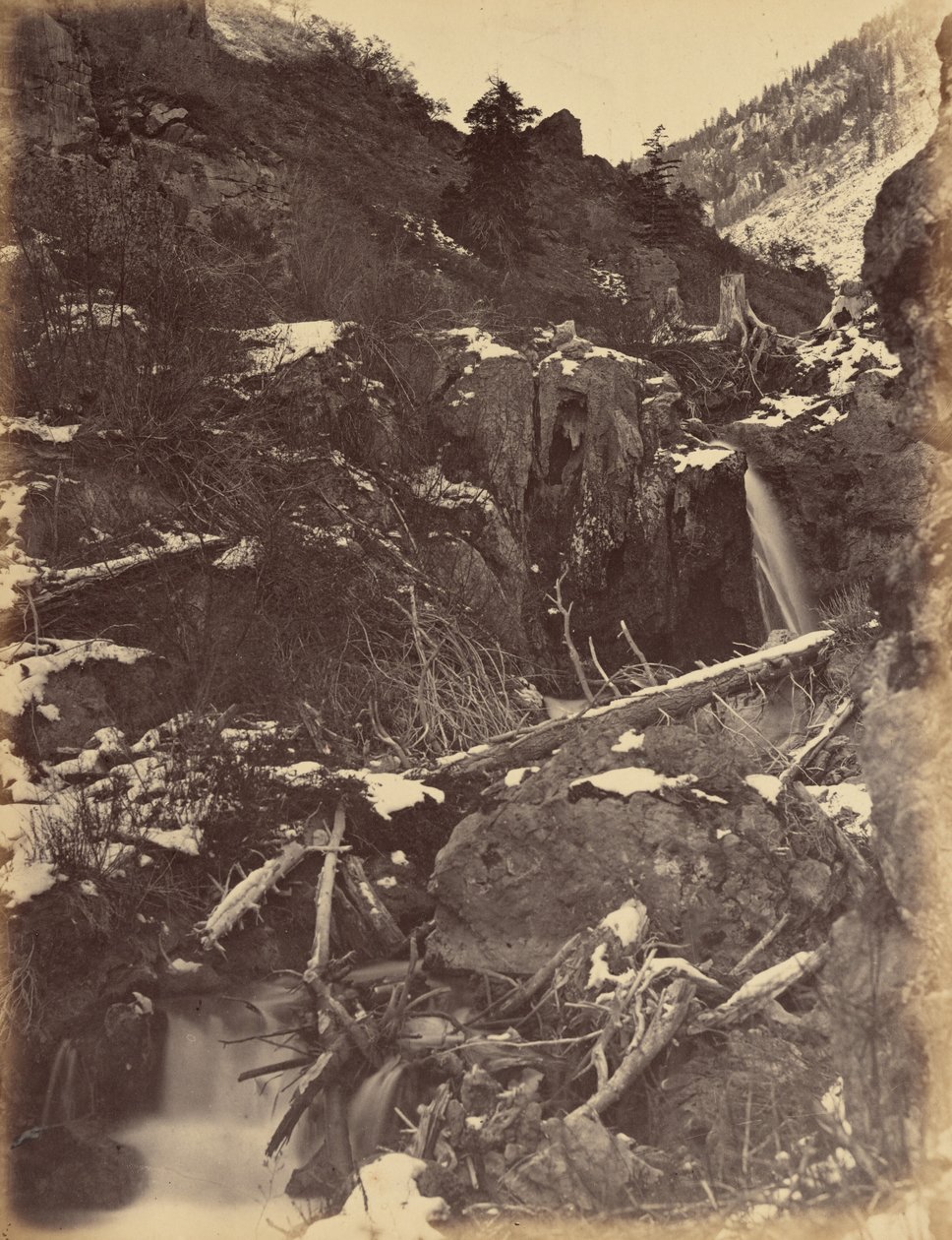 Billede 46. City Creek Canon, nær City Creek Falls,1869 (foto) af Andrew Joseph Russell