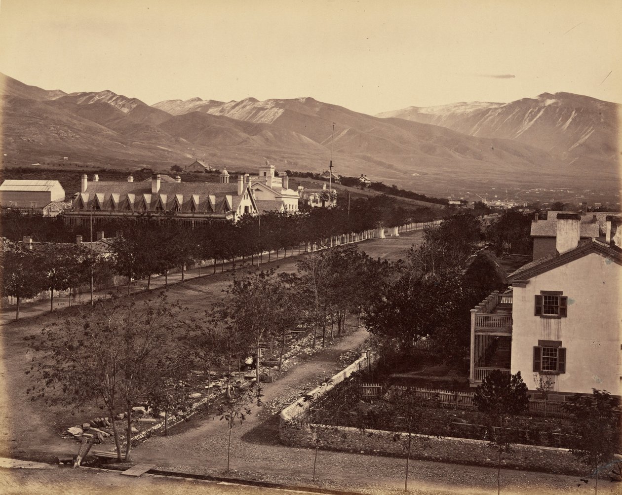 Billede 47. Brigham Youngs bolig, 1869 (foto) af Andrew Joseph Russell