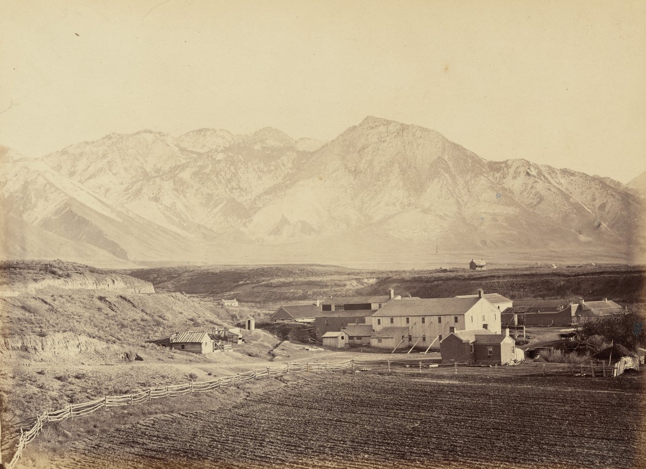 Billede 49. Brigham Youngs bomulds- og uldfabrikker,1869 (foto) af Andrew Joseph Russell