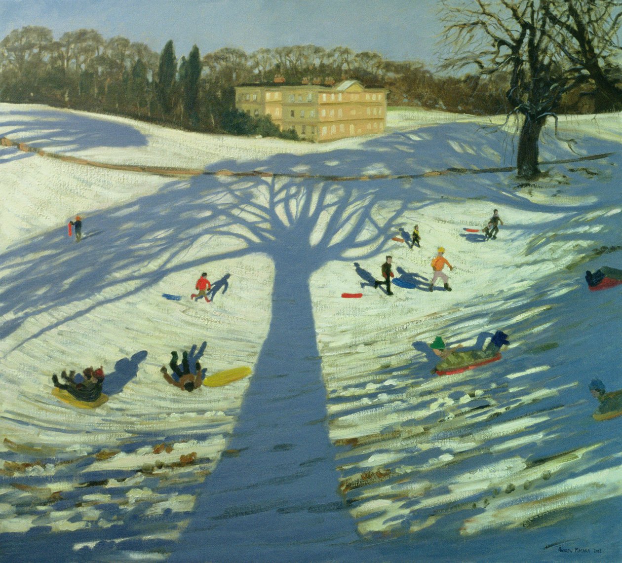 Calke Abbey House, vinter, 2002 af Andrew Macara