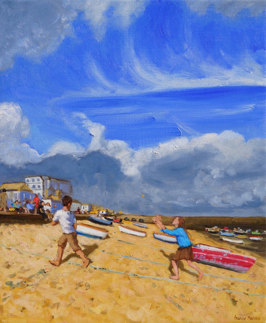 Fanger bolden,St Ives,2016, af Andrew Macara
