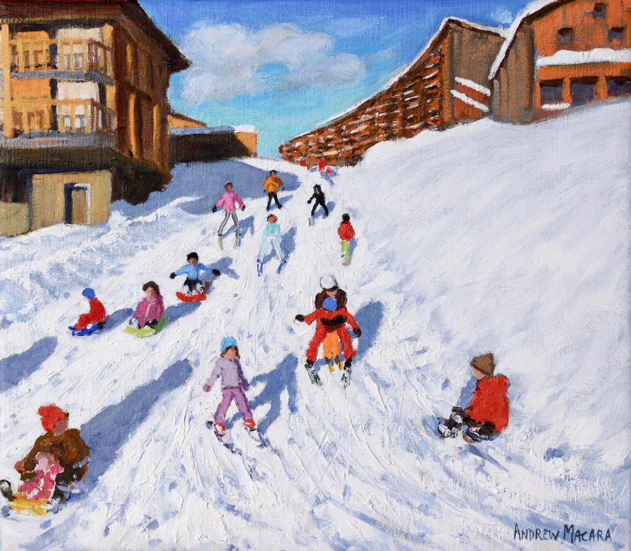 Juleslædekørsel, Les Arcs af Andrew Macara
