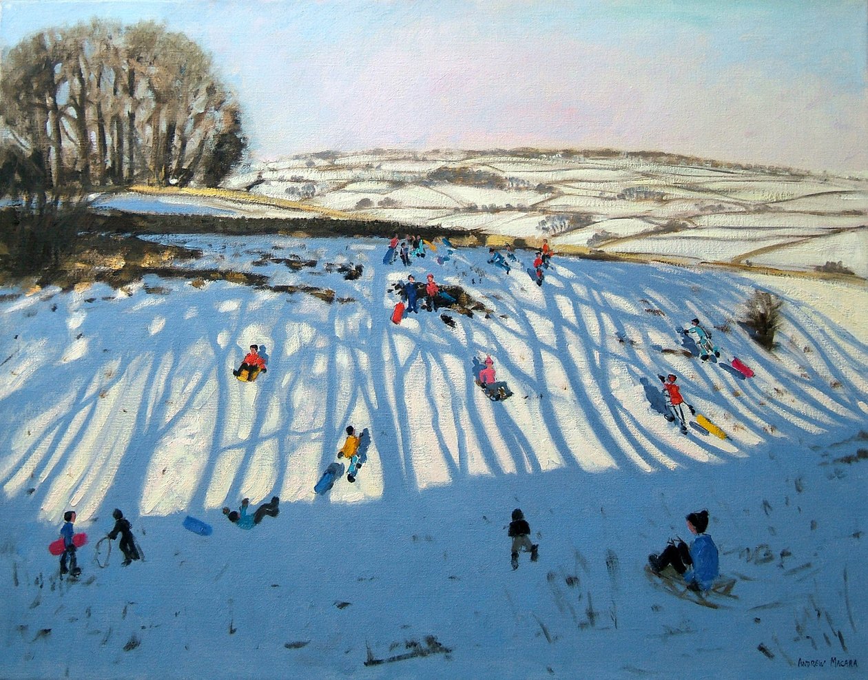Fields of Shadows, Monyash, Derbyshire af Andrew Macara