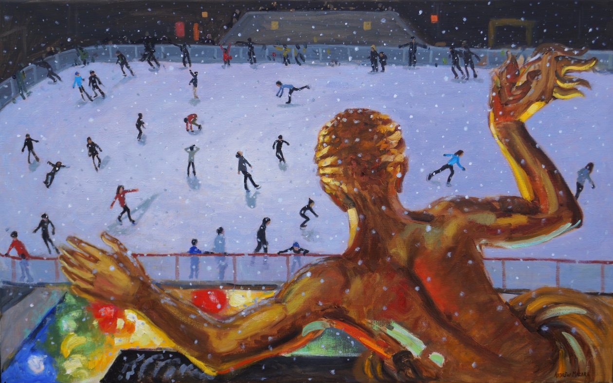 Prometheus, Rockefeller Ice Rink, New York. 2018 af Andrew Macara