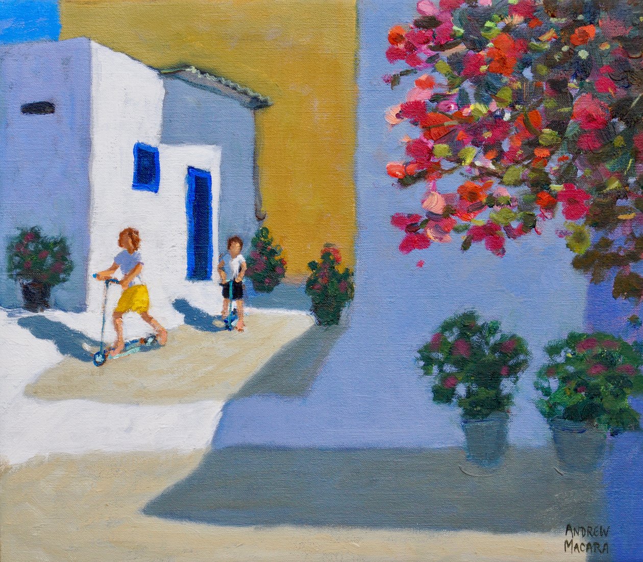 Scooter Kids, Symi, De Græske Øer, 2018, af Andrew Macara