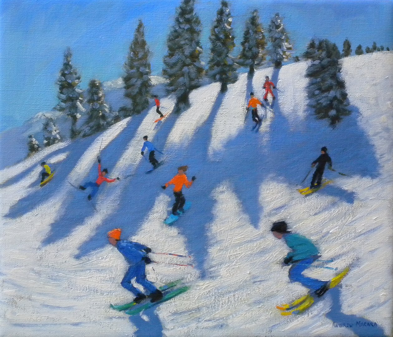 Skiløbere, Lofer, 2010 af Andrew Macara