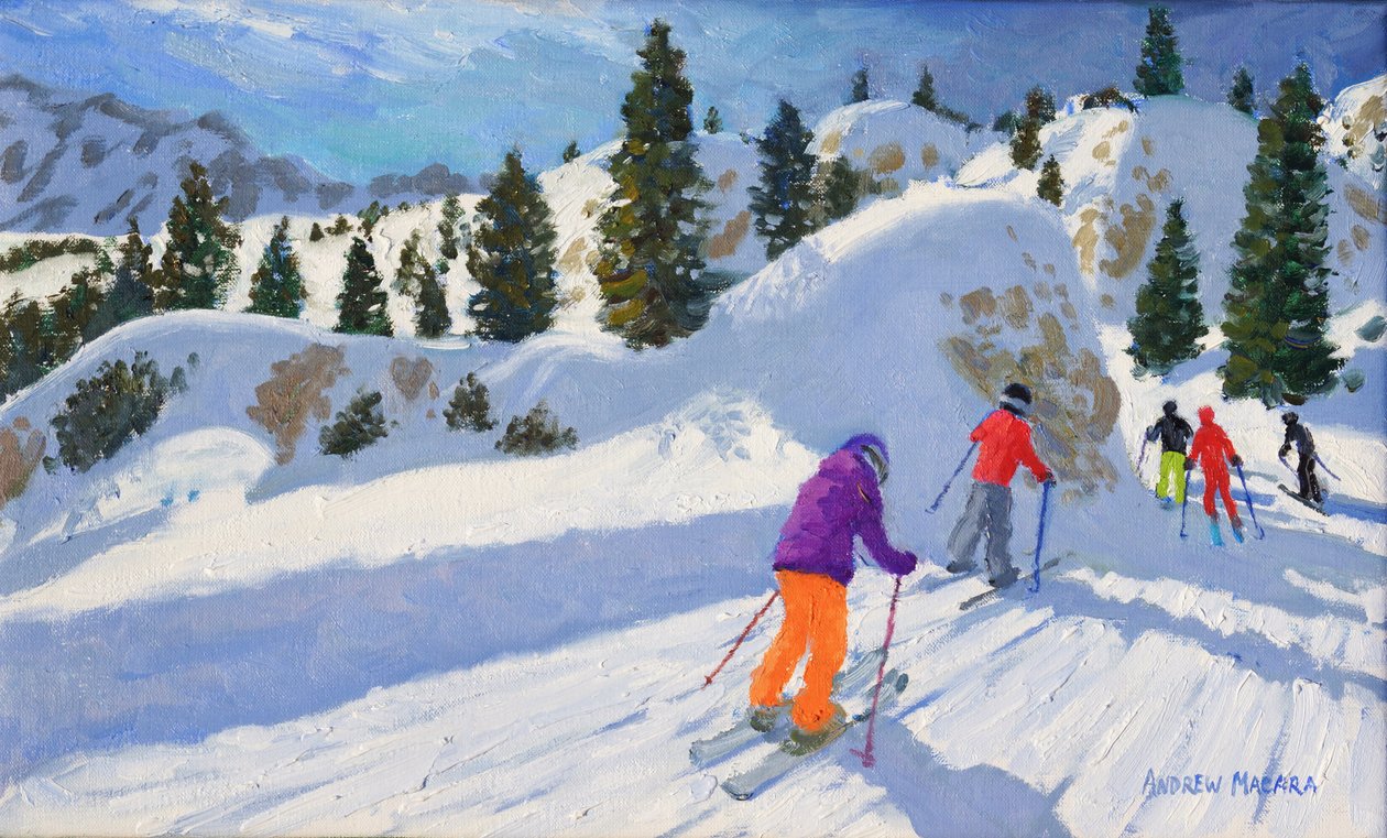 Skiløb, Rock City, Selva Gardena, Italien, 2016, af Andrew Macara