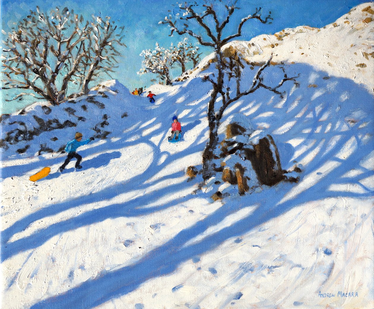Slædekørsel,Glutton Bridge,Buxton,Derbyshire,2016 af Andrew Macara