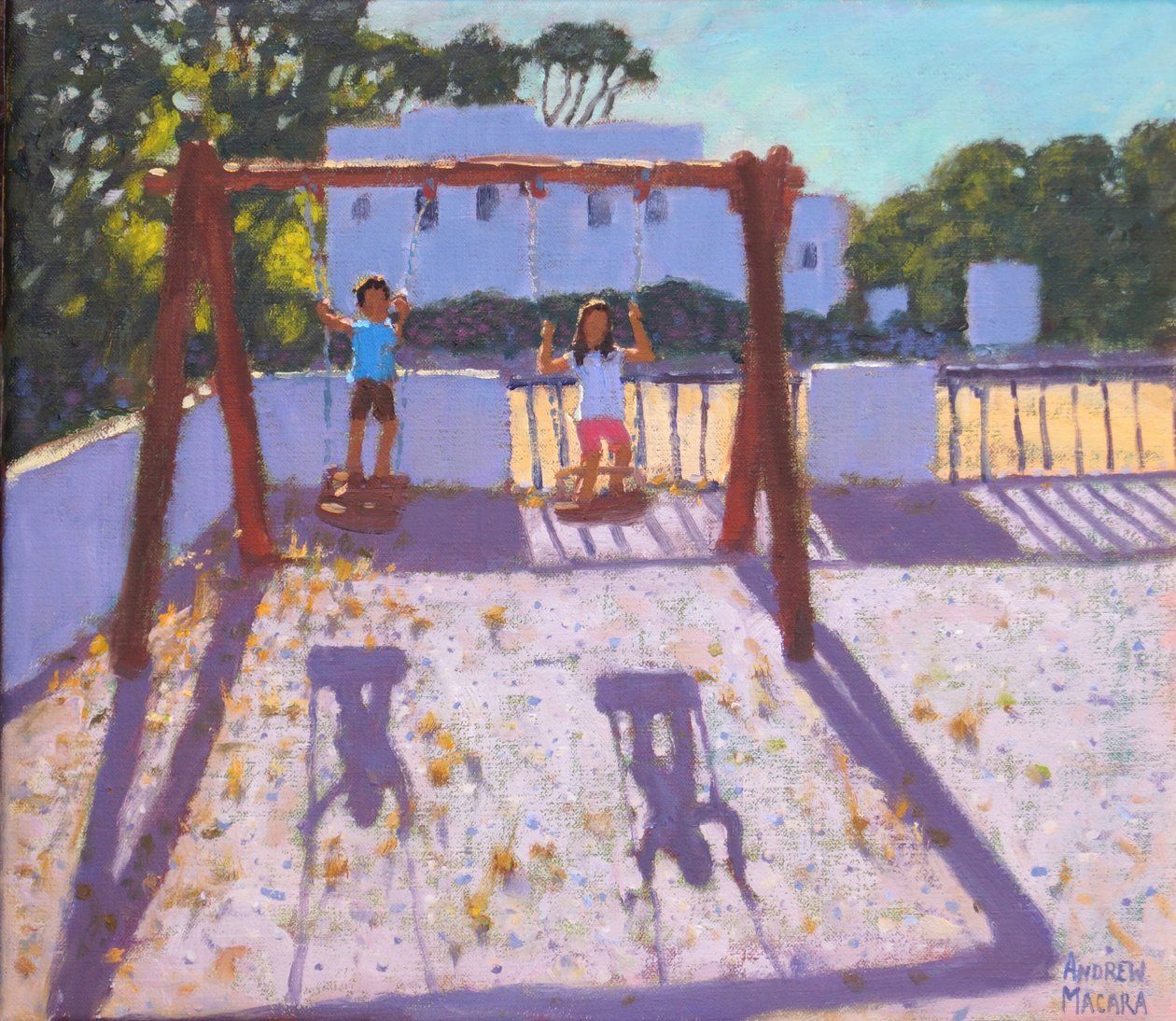 Sommersvingning,Folegandros,græske øer,august 2017, af Andrew Macara