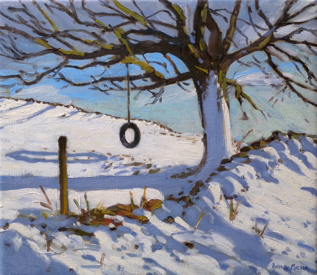 The Swing, 2011 (olie på lærred) af Andrew Macara
